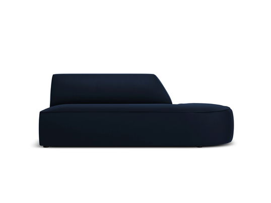 Canapea modulara dreapta 2 locuri, Ruby, Micadoni Home, BL, 181x93x69 cm, catifea, albastru regal