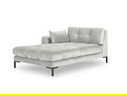 Sezlong living stanga 1 loc, Mamaia, Micadoni Home, BL, 185x102x75 cm, catifea, argintiu