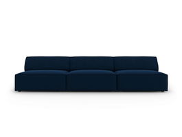 Canapea 3 locuri, Jodie, Micadoni Home, BL, 240x102x70 cm, catifea, albastru regal
