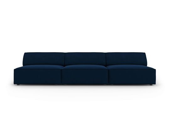 Canapea 3 locuri, Jodie, Micadoni Home, BL, 240x102x70 cm, catifea, albastru regal