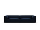 Canapea 4 locuri, Ruby, Micadoni Home, BL, 302x93x69 cm, catifea, albastru regal