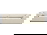 Canapea 4 locuri, Ruby, Micadoni Home, BL, 302x93x69 cm, velur, bej deschis