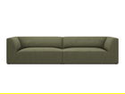 Canapea 4 locuri, Ruby, Micadoni Home, BL, 302x93x69 cm, velur, verde