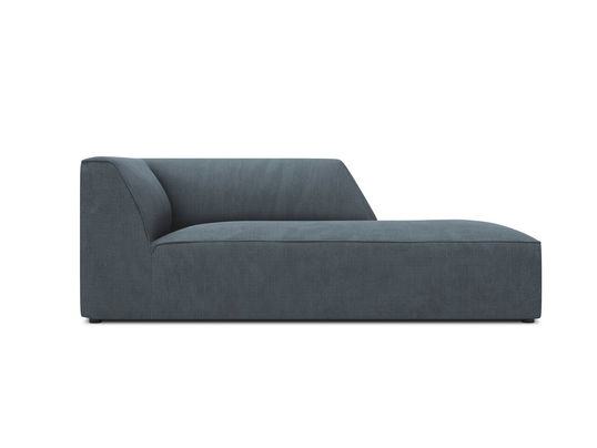 Sezlong living dreapta 1 loc, Ruby, Micadoni Home, BL, 180x93x69 cm, velur, albastru