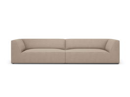 Canapea 4 locuri, Ruby, Micadoni Home, BL, 302x93x69 cm, poliester, bej inchis