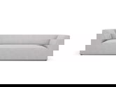 Canapea 3 locuri, Ruby, Micadoni Home, BL, 232x93x69 cm, poliester, gri deschis