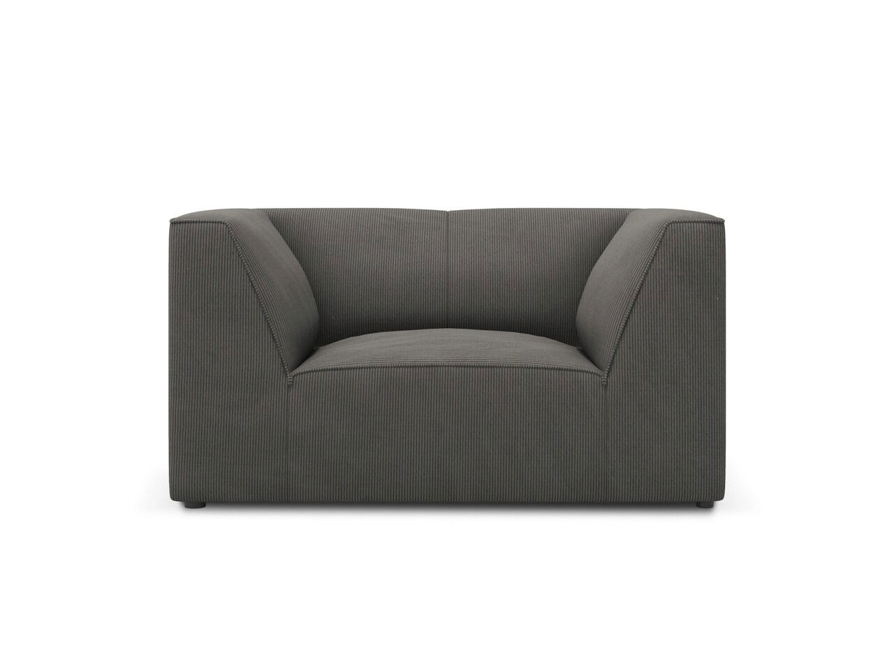 Fotoliu, Ruby, Micadoni Home, BL, 120x93x69 cm, velur, gri inchis