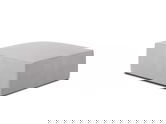 Taburet, Ruby, Micadoni Home, BL, 93x93x40 cm, poliester, gri deschis
