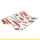 Traversa de masa Ortolana, Andrea Fontebasso, 40x140 cm, textil, alb/multicolor
