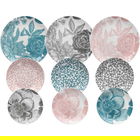 Serviciu de masa 18 piese Moon Peonia, Andrea Fontebasso, portelan, multicolor