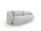 Canapea 2 locuri, Camden, Cosmopolitan Design, 169x102x72 cm, tesatura chenille, argintiu