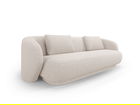 Canapea 3 locuri, Camden, Cosmopolitan Design, 204x102x72 cm, tesatura chenille, bej