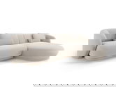 Coltar dreapta 4 locuri, Camden, Cosmopolitan Design, 289x177x72 cm, catifea, bej deschis