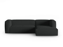 Coltar dreapta 4 locuri, Mackay, Cosmopolitan Design, 282x166x73 cm, catifea tricotata, antracit