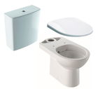 Set complet vas WC Geberit Selnova Rimfree cu rezervor asezat si capac inchidere lenta