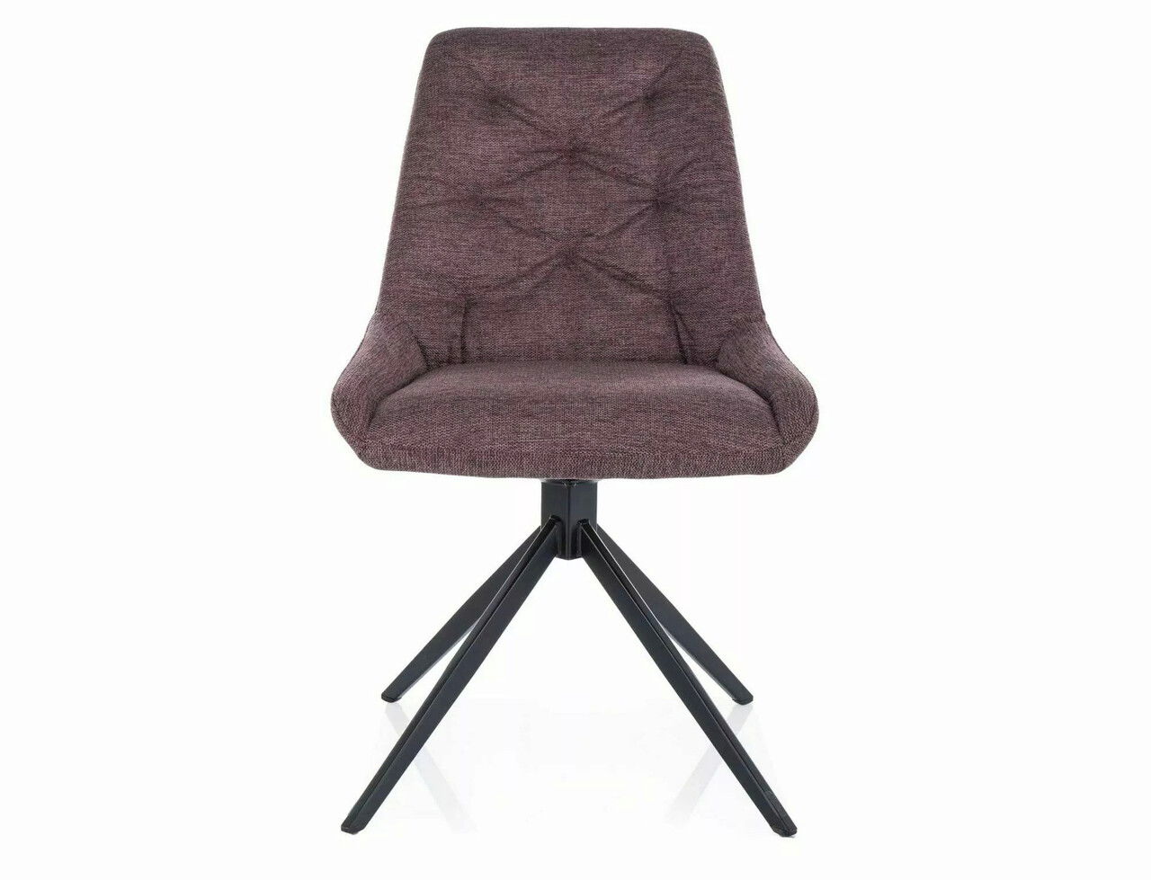 Scaun Asti Brego, Signal, 52x45x88 cm, textil/otel, maro/negru