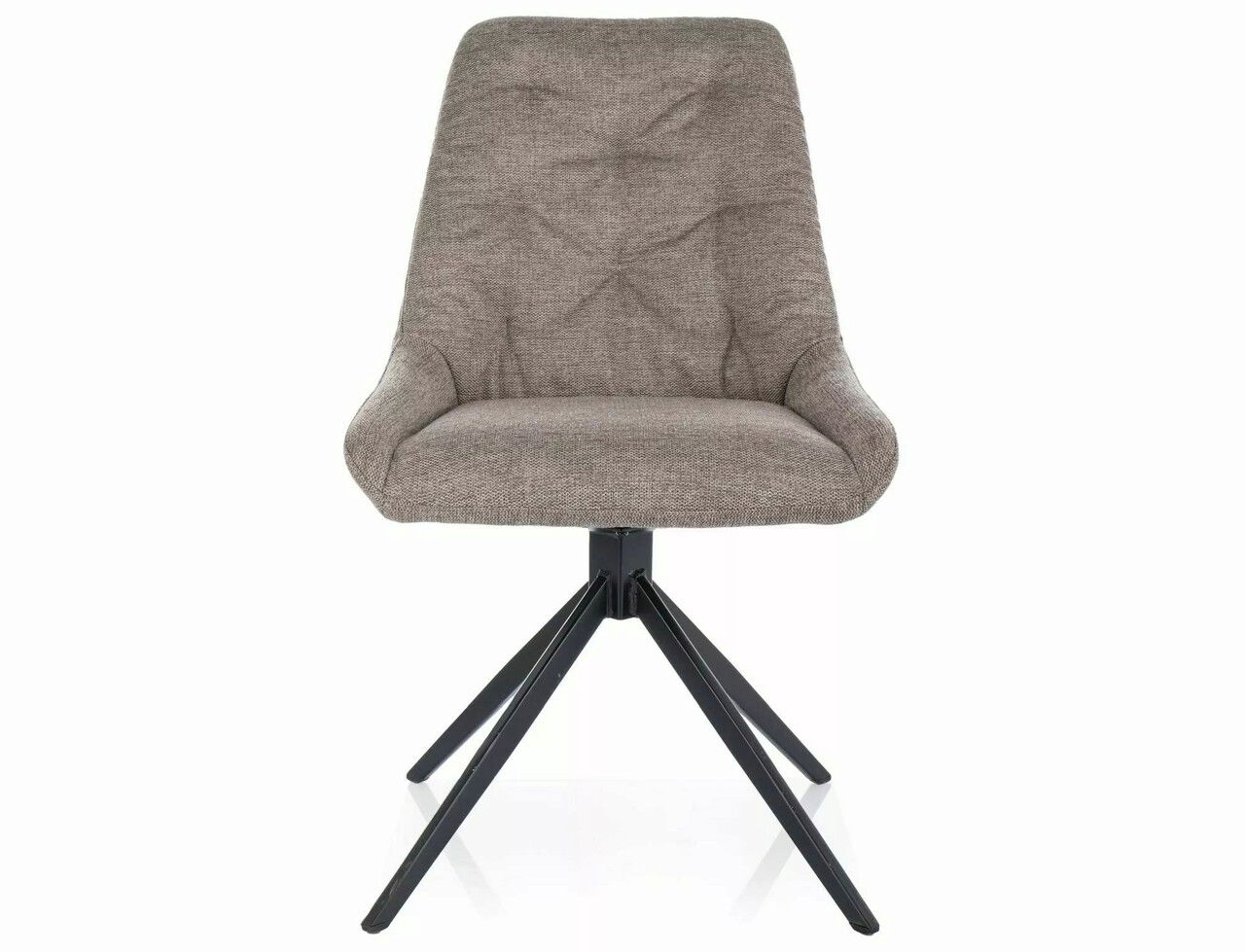 Scaun Asti Brego, Signal, 52x45x88 cm, textil/otel, bej/negru