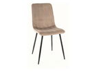 Scaun Alan Velvet, Signal, 45x39x91 cm, catifea/otel, bej inchis/negru