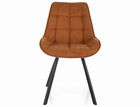 Scaun Corso Vardo, Signal, 52x42x86 cm, textil/otel, maro deschis/negru
