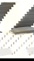 Scaun H261, Signal, 40x38x96 cm, piele ecologica, gri deschis/argintiu