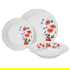Serviciu de masa 18 piese Poppies, Domotti, portelan, multicolor