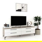 Comoda TV CUBO 180, 4 sertare, Italian, Oak, Alb Gloss