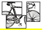 Set 3 decoratiuni de perete Bike, Mauro Ferretti, 40x60 cm, fier, multicolor