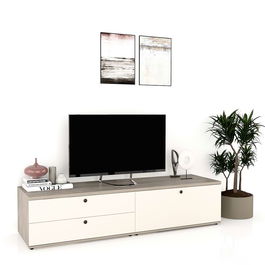 Comoda TV living CUBO 180, 1U, 2 sertare, Clasic, Oak, Vizon