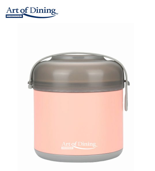 Caserola termica Loca, Art of Dining by Heinner, 600 ml, inox/polipropilena, roz/gri