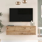 Comoda TV Yurudesign, 100x31.6x29.6 cm, PAL, maro