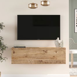 Comoda TV Yurudesign, 100x31.6x29.6 cm, PAL, maro