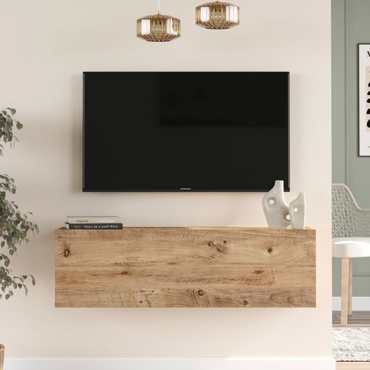 Comoda TV Yurudesign, 100x31.6x29.6 cm, PAL, maro