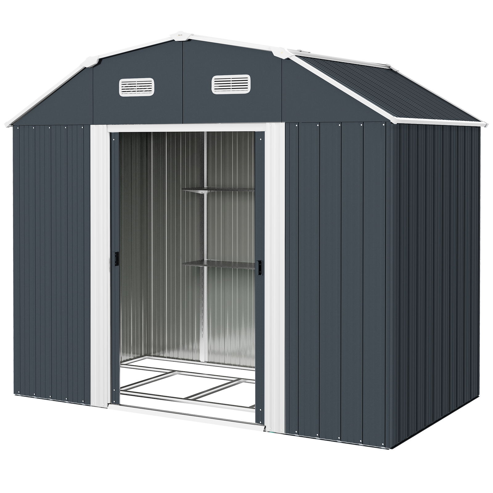 Outsunny Sopron de Depozitare in Aer Liber de 8' x 4'
