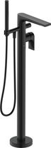 Baterie cada cu montaj pe pardoseala Duravit Tulum by Starck negru mat