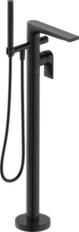 Baterie cada cu montaj pe pardoseala Duravit Tulum by Starck negru mat