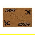 Covoras de intrare Plane, Heinner Home, 60x40 cm, iarba de mare, maro/negru