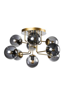 Candelabru, Squid Lighting, Luxury 9, 75 x 75 x 45 cm, metal/sticla, negru