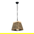 Lustra, Lightric, 414LRC1526, Corp din beton, Maro antichizat