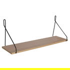 Raft de perete Tars, Pakoworld, 72x20x27 cm, PAL/metal, sonoma/negru