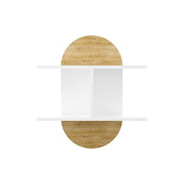 Raft de perete Lynx, Pakoworld, 67x22x74 cm, PAL melaminat, alb/natural