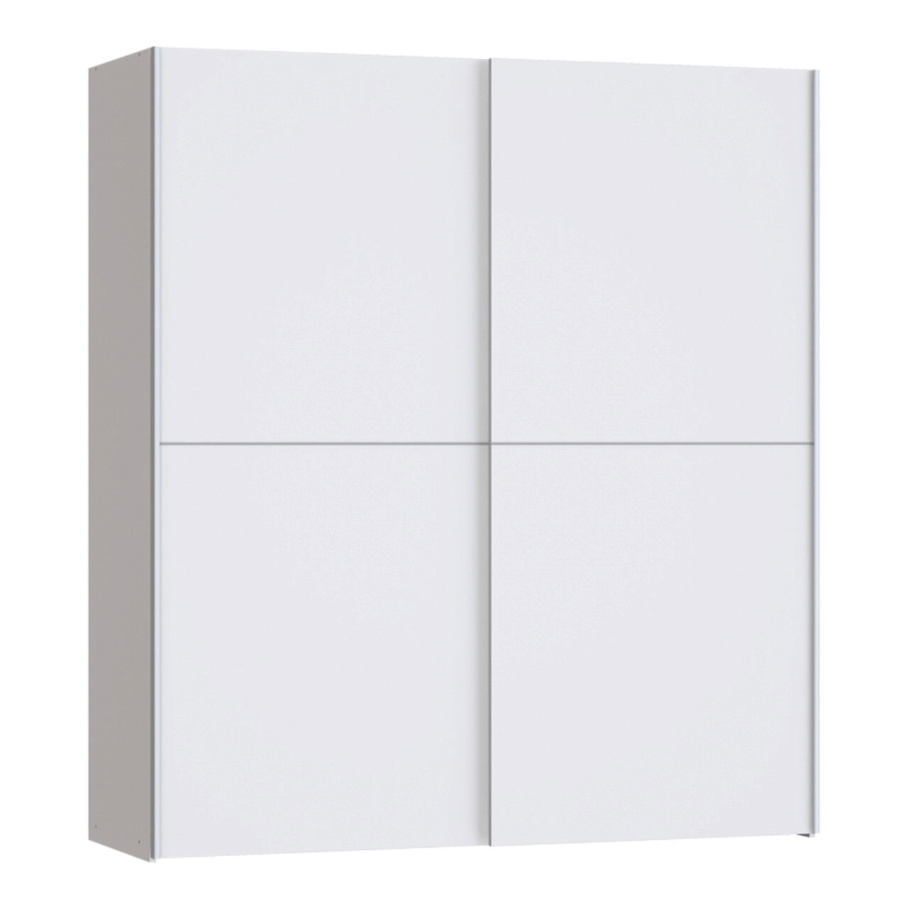 Dulap pentru haine Noez, Pakoworld, cu 2 usi, 170.5x61x190.5 cm, PAL melaminat, alb