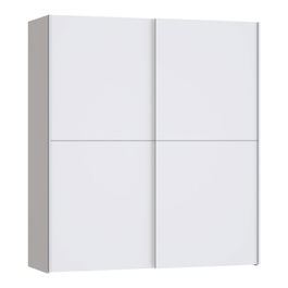 Dulap pentru haine Noez, Pakoworld, cu 2 usi, 170.5x61x190.5 cm, PAL melaminat, alb