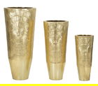 Set 3 suporturi pentru ghivece Goldely, Mauro Ferretti, 50.8x114.9 cm, fier, auriu