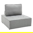 Fotoliu Ferris, Pakoworld, 99.5x99.5x71.5 cm, textil/lemn, gri