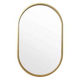 Oglinda decorativa Ellipse, Pakoworld, 50x80 cm, PAL melaminat, auriu