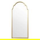 Oglinda decorativa Eros, Pakoworld, 58x132 cm, metal, auriu