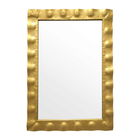 Oglinda decorativa Fezco, Pakoworld, 72x102 cm, metal/sticla, auriu
