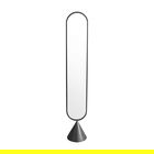 Oglinda de podea Hersy, Pakoworld, 28x170 cm, MDF/sticla/metal, negru