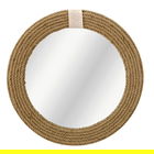 Oglinda decorativa Rope, Pakoworld, 60x60 cm, PAL melaminat, natural