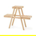 Suport pentru ghivece Cillin, Pakoworld, 60x20x50 cm, lemn masiv, natural
